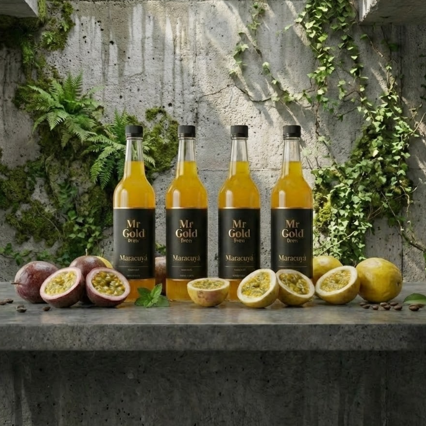 Syrups Artesanales MR Gold Brew 750 ml | Sabores 100% Naturales para Café, Sodas y Coctelería