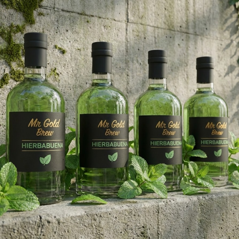 Syrups Artesanales MR Gold Brew 750 ml | Sabores 100% Naturales para Café, Sodas y Coctelería