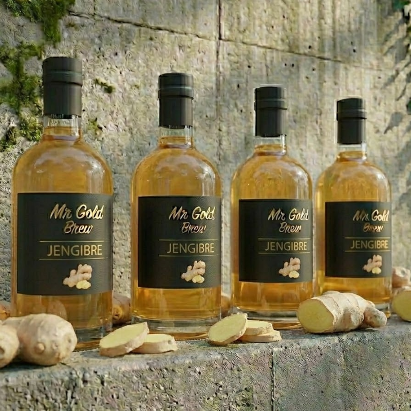 Syrups Artesanales MR Gold Brew 750 ml | Sabores 100% Naturales para Café, Sodas y Coctelería