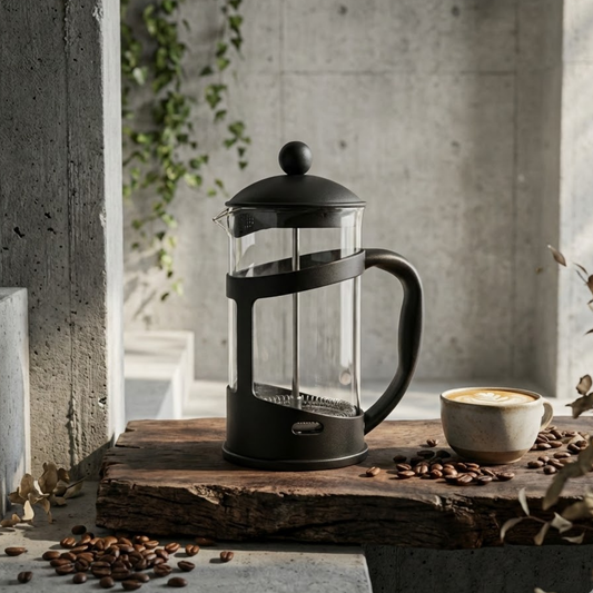 Prensa Francesa Premium MR Gold Brew 600 ml | Borosilicato Resistente + Sistema Desarmable de Limpieza Total y en Acero Inoxidable